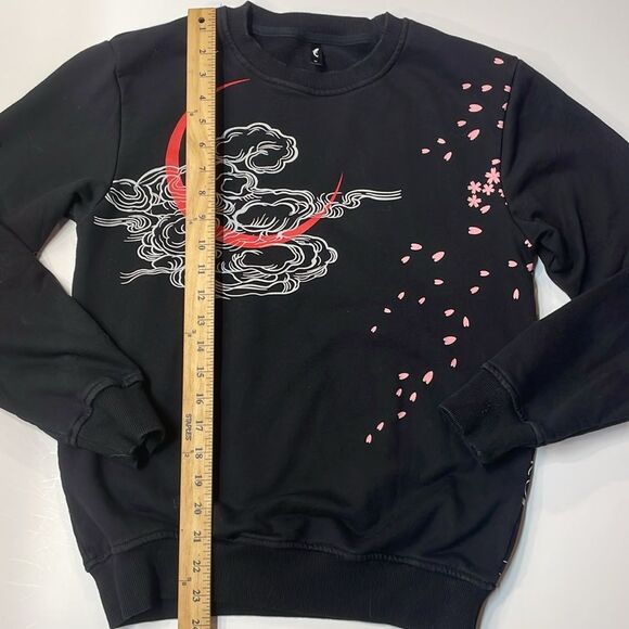 Koisea Sukajan-Style Tiger Embroidered Black Sweatshirt Unisex Sz M - Picture 5 of 8